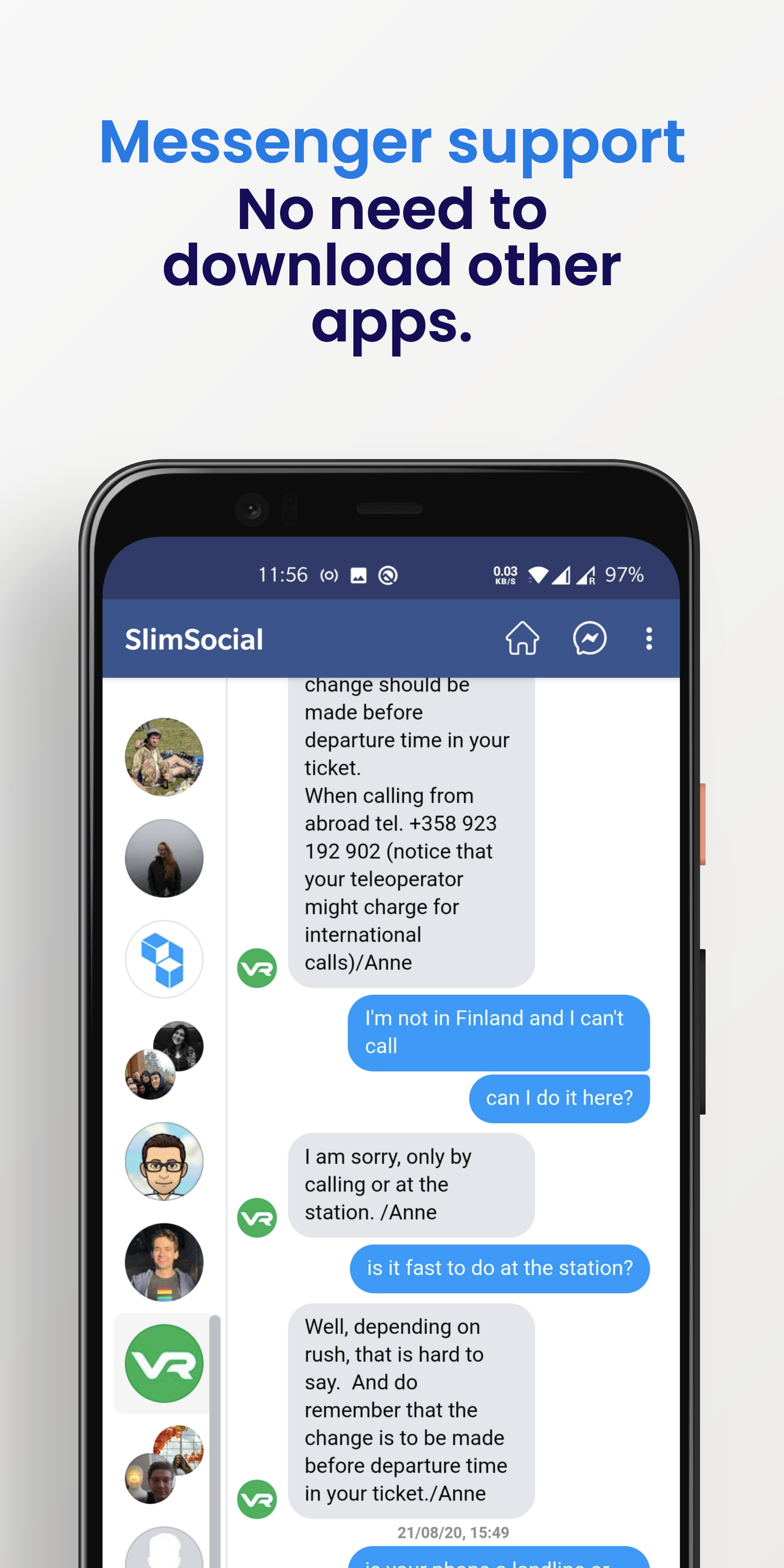SlimSocial for Facebook screenshot 3