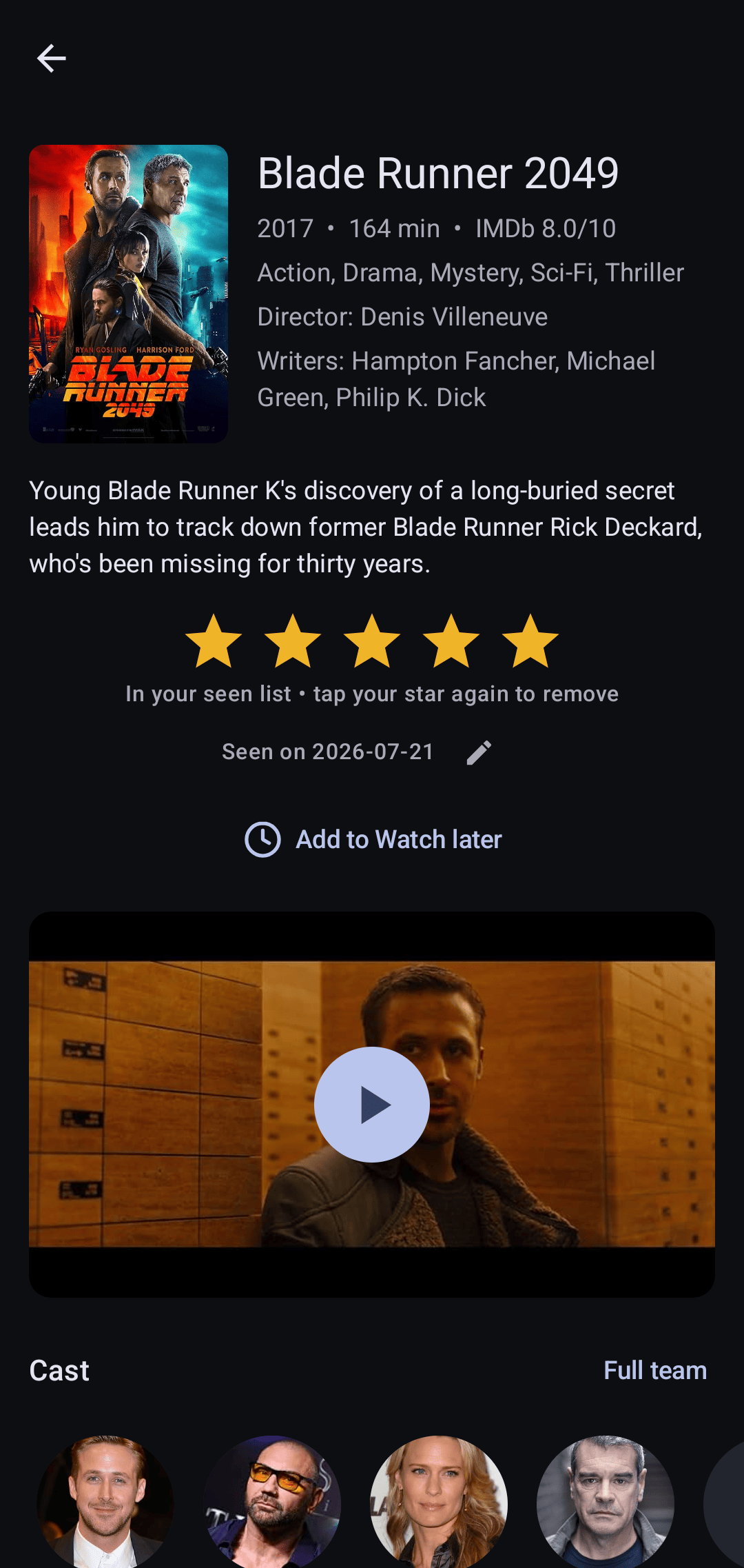Seenema: Movie Tracker screenshot 3