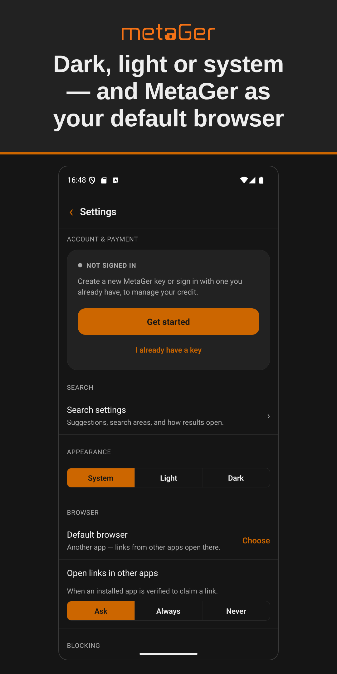 MetaGer: Search & Browser screenshot 7