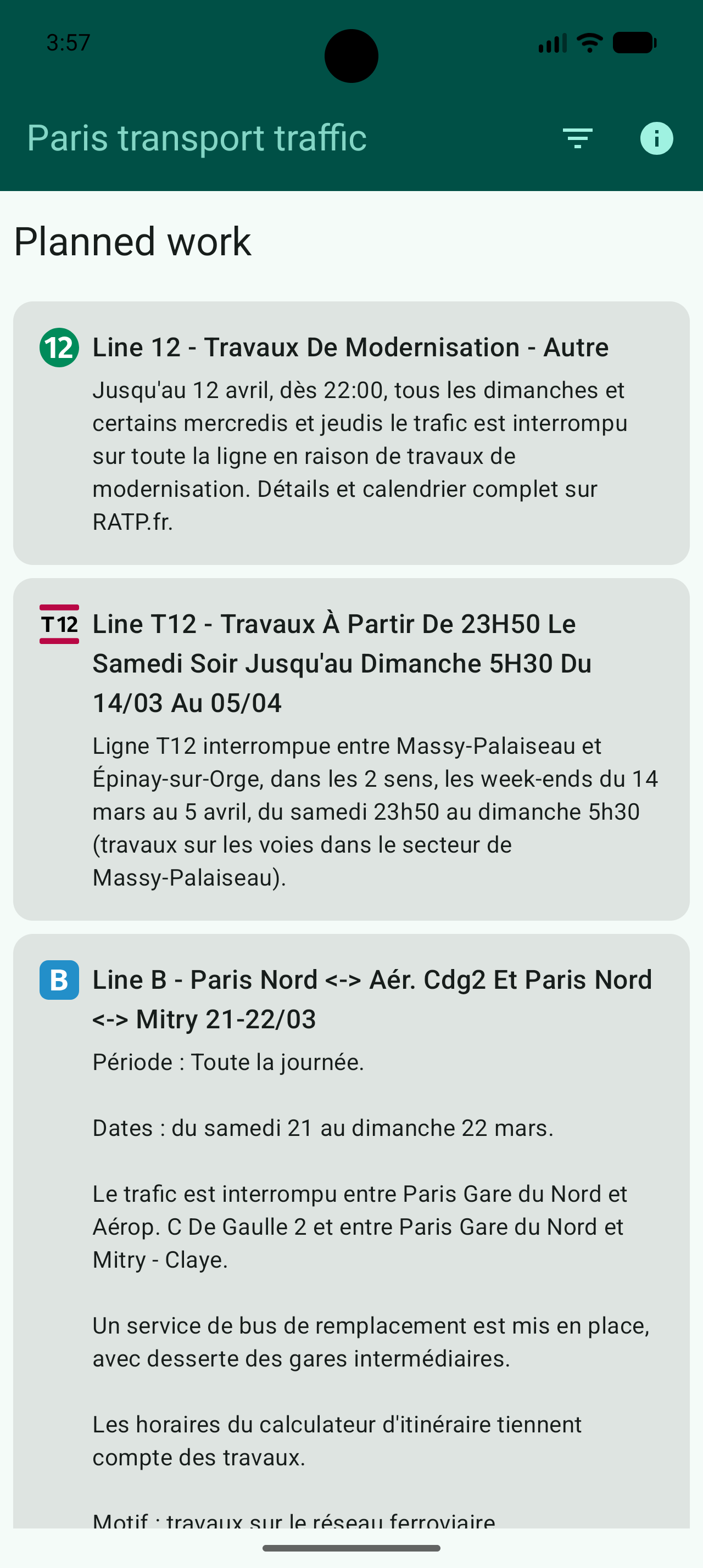Paris Transport Traffic screenshot 2