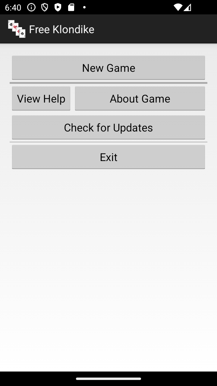 Free Klondike screenshot 1