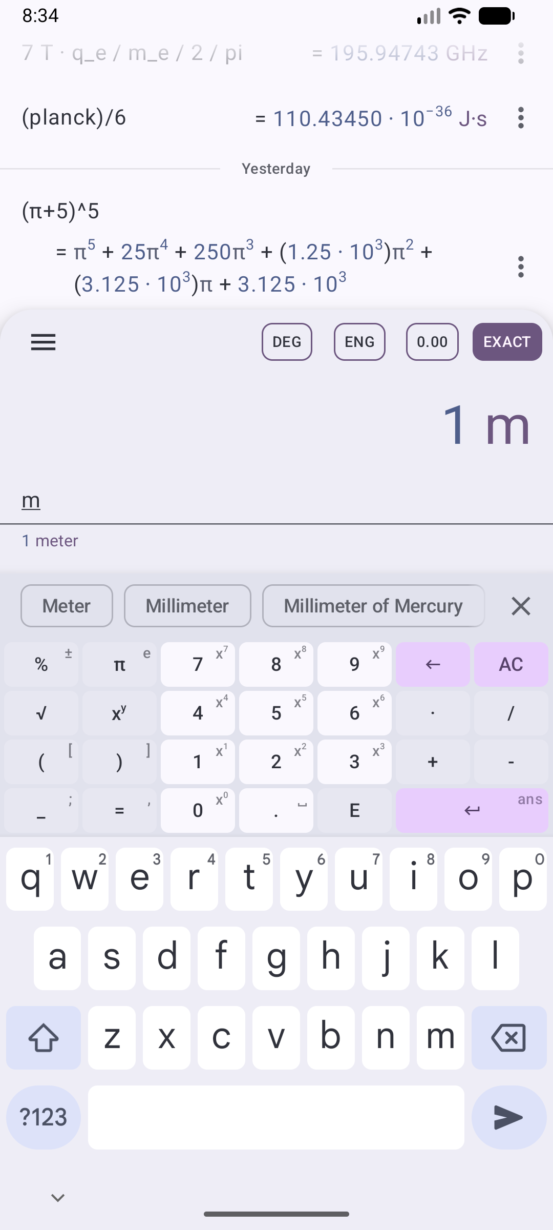 Qalculate! screenshot 3