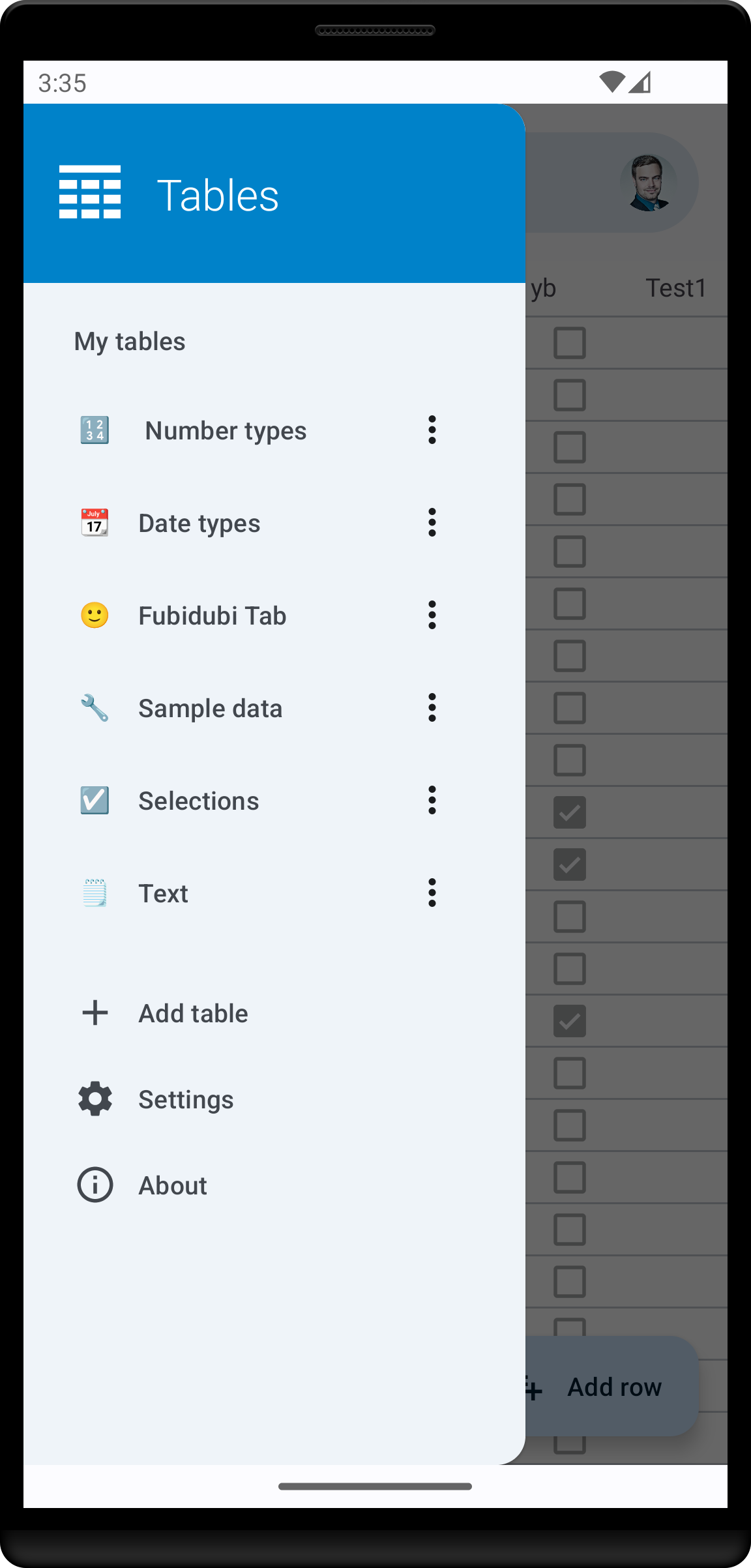 Nextcloud Tables screenshot 1