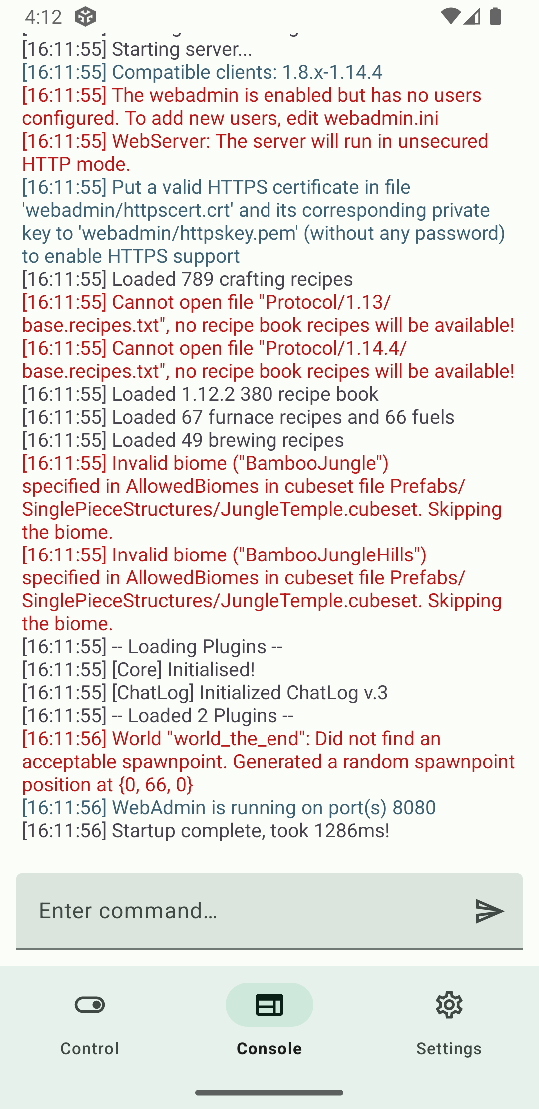 Cuberite screenshot 2