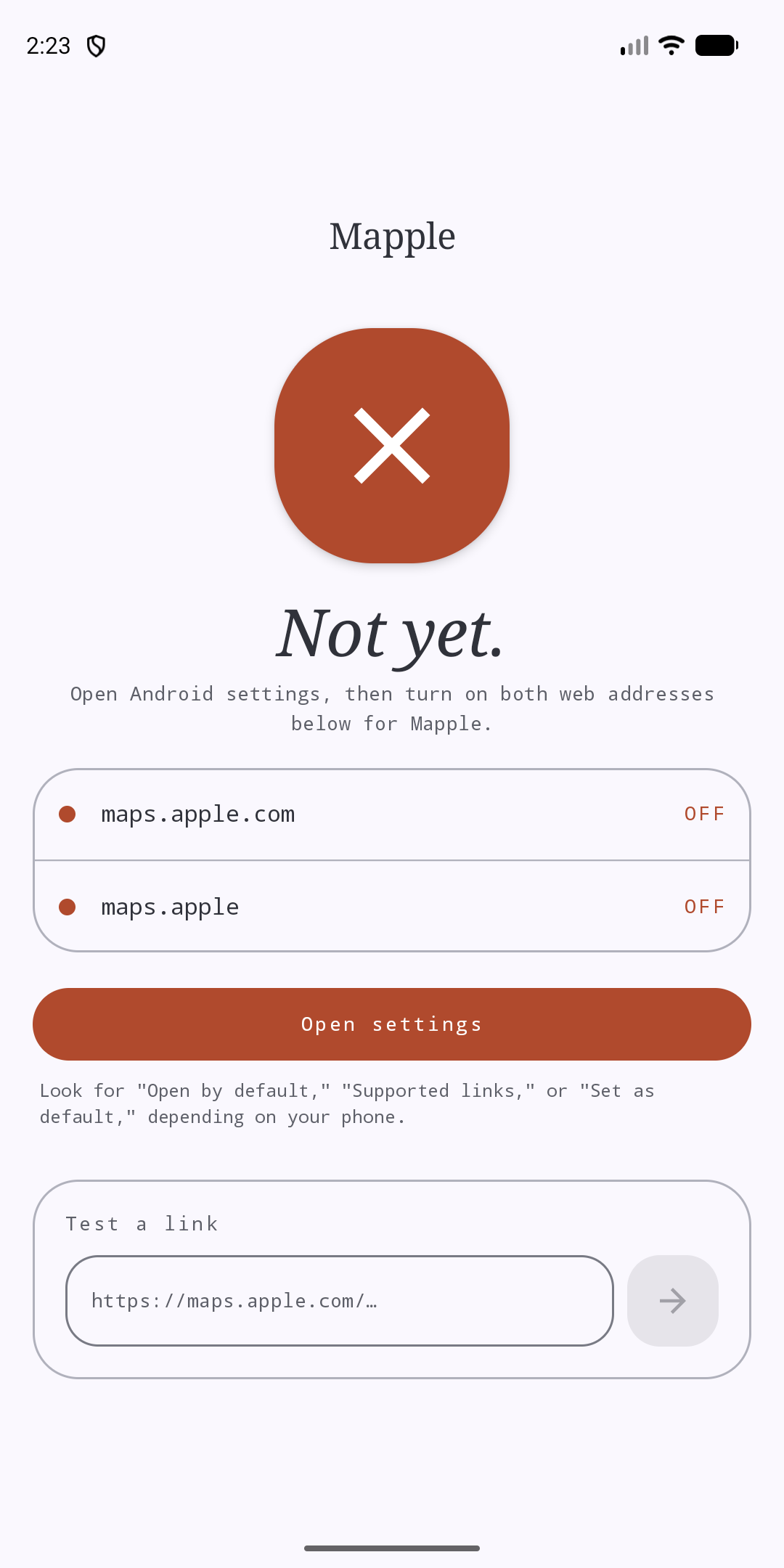Mapple: Redirect Apple Maps screenshot 1