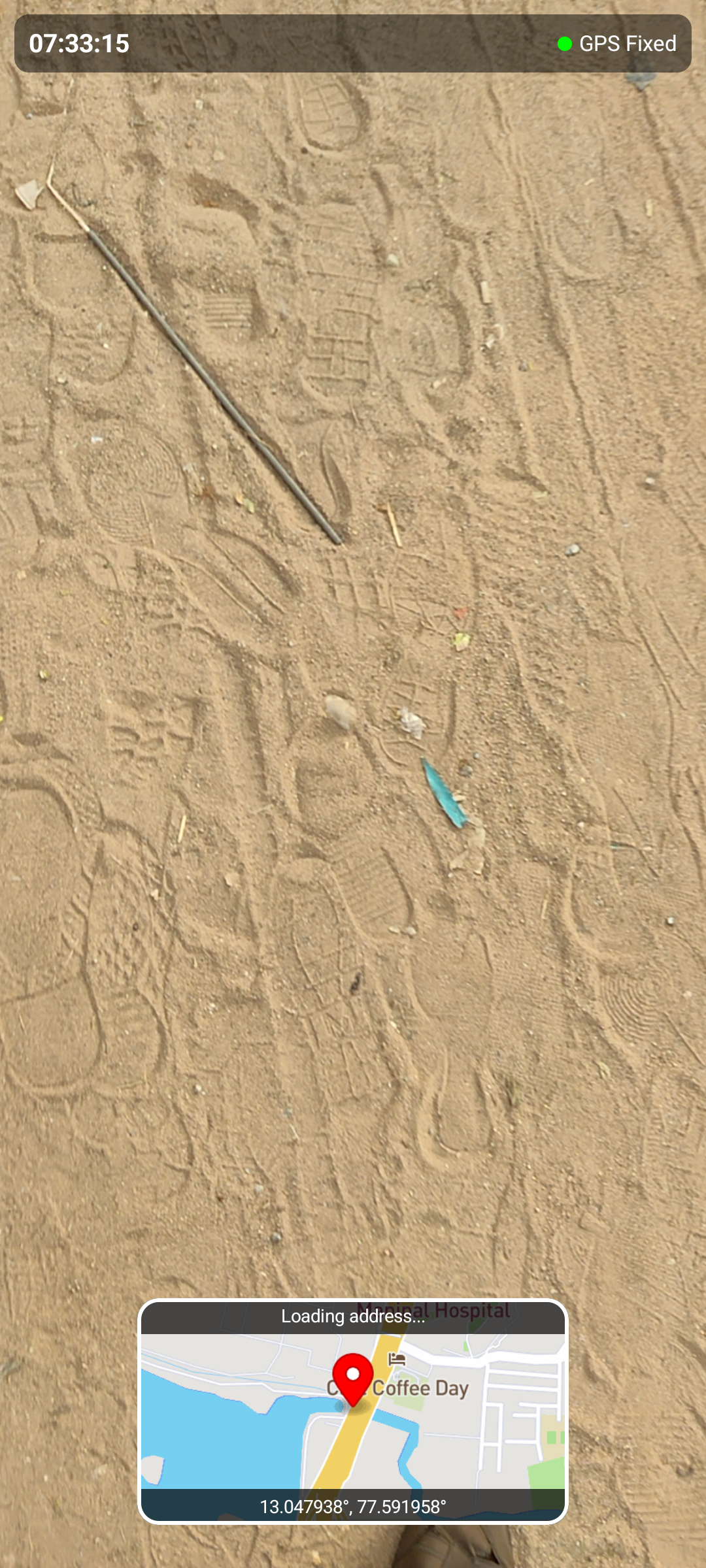Geotag video camera screenshot 2