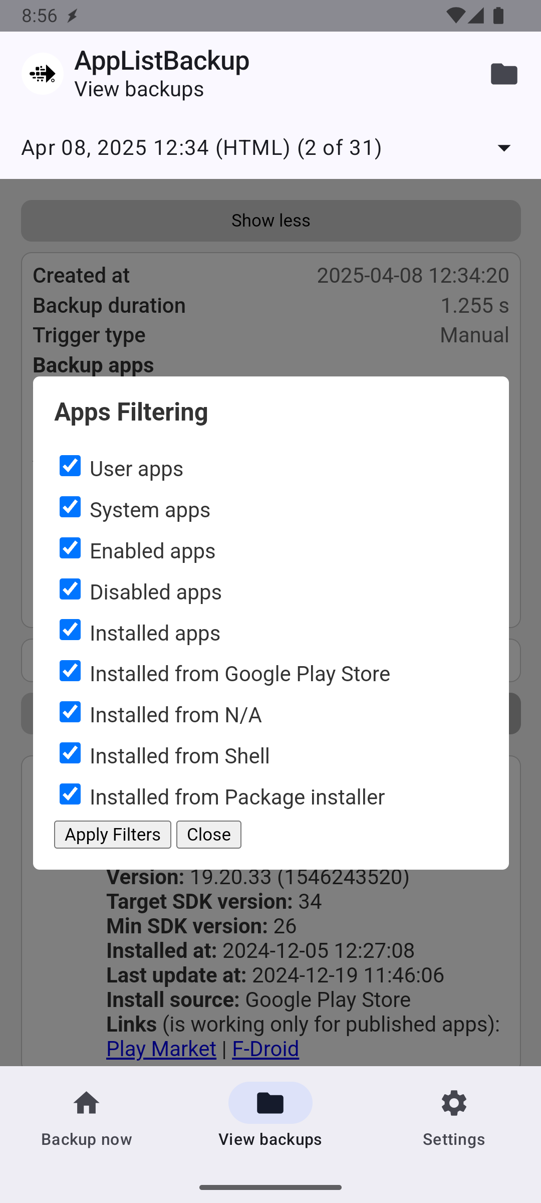 AppListBackup screenshot 9