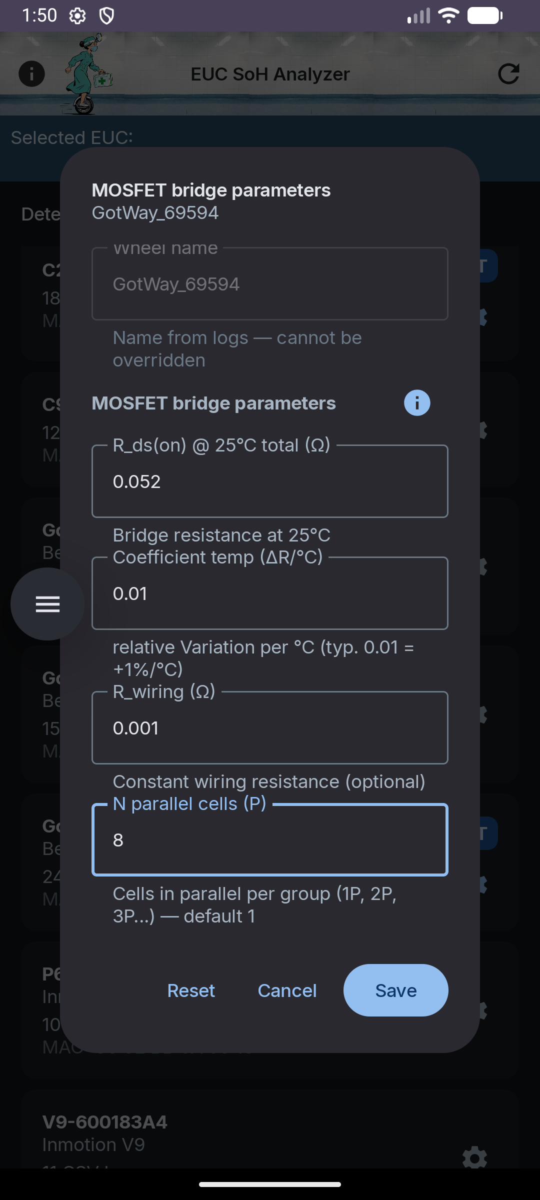 EUC State Of Health Analyzer screenshot 8