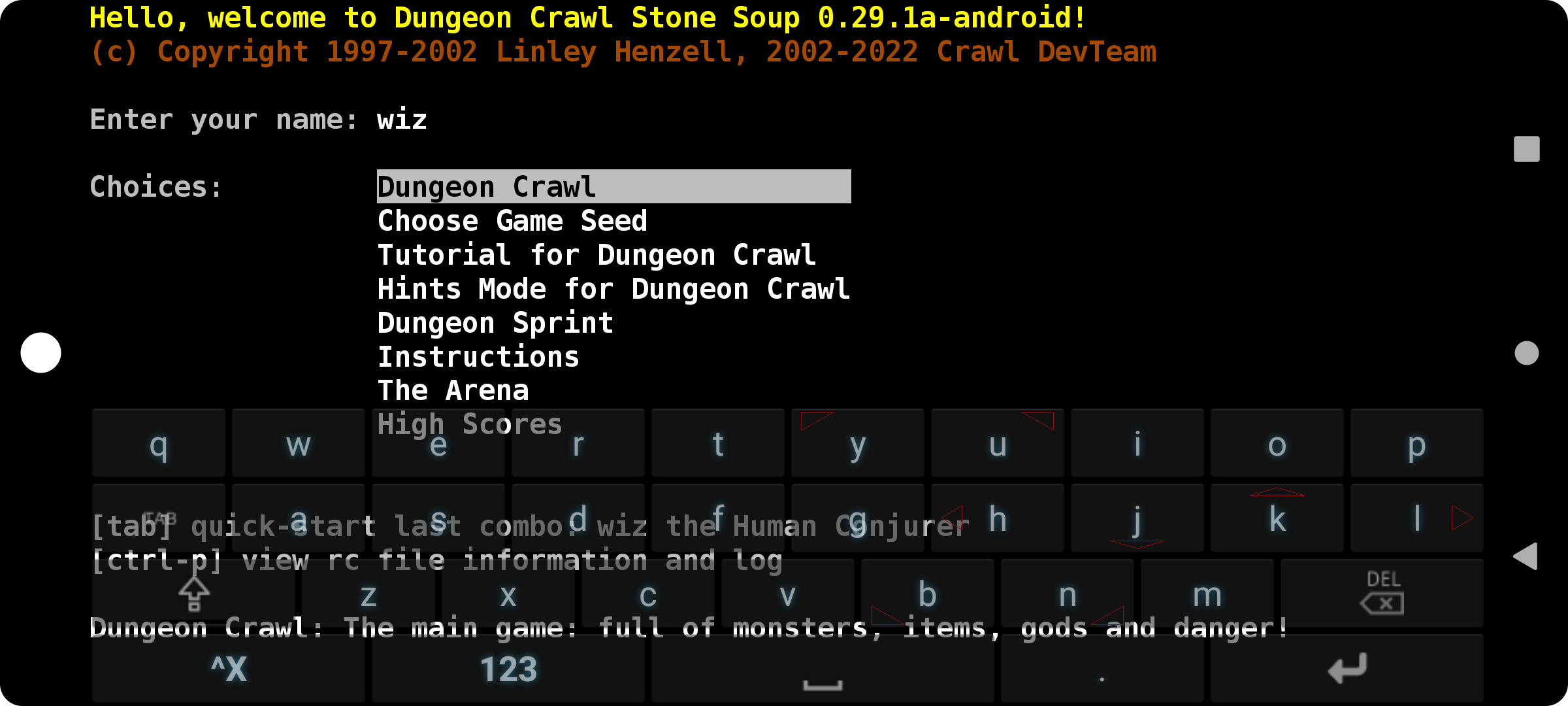 Dungeon Crawl: Stone Soup for Android screenshot 3