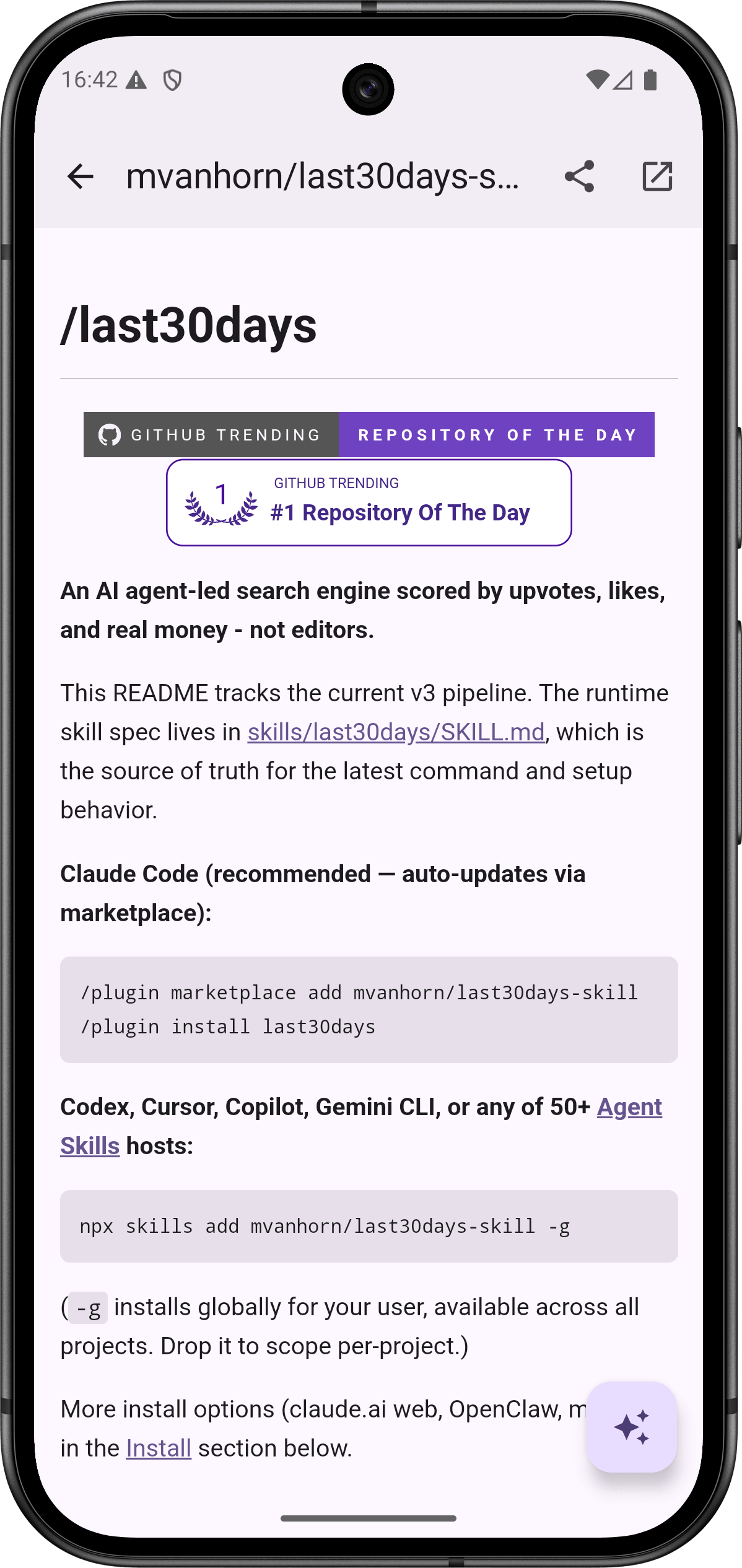 GitHub Trending & Hacker News screenshot 5