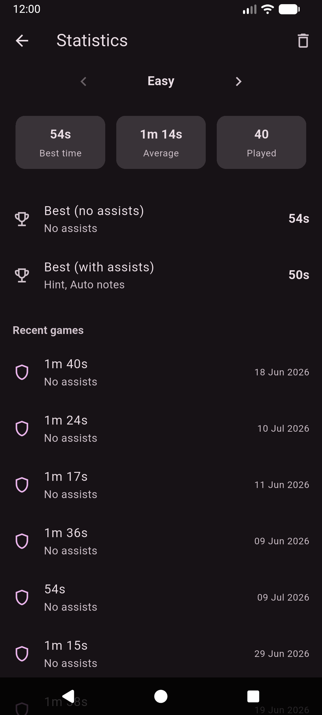 Sudoku screenshot 4
