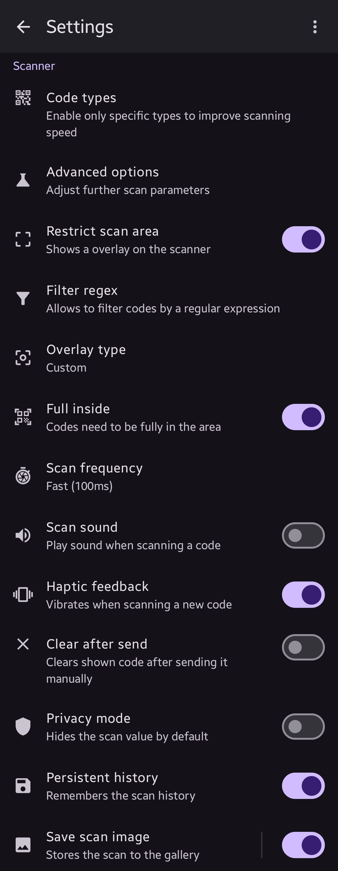 Bluetooth QR & Barcode to PC screenshot 7