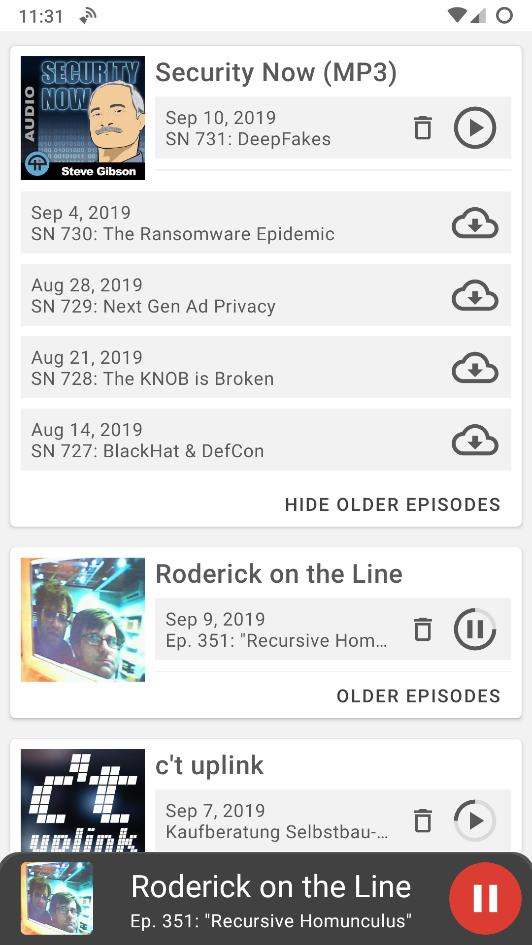Escapepod - Podcast Player screenshot 15