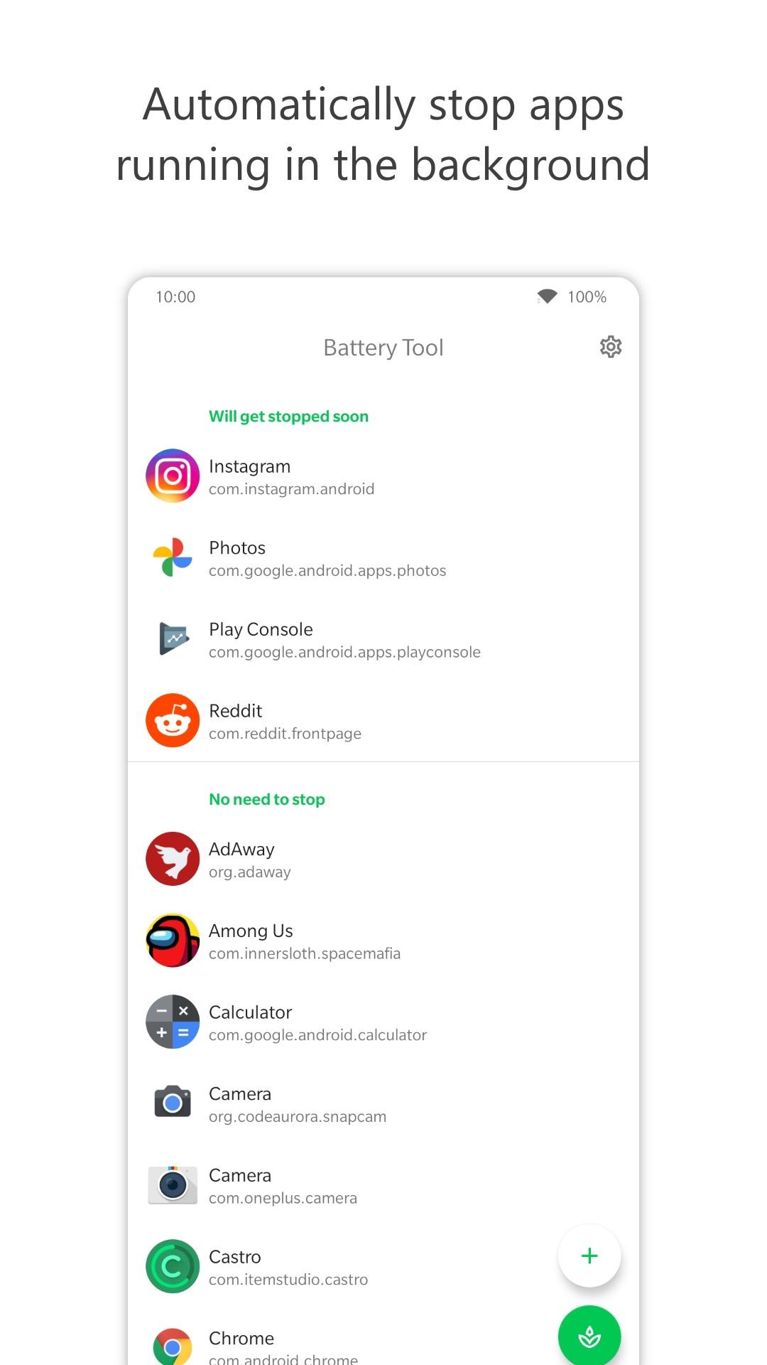 Battery Tool | Hibernate Unused Apps screenshot 1