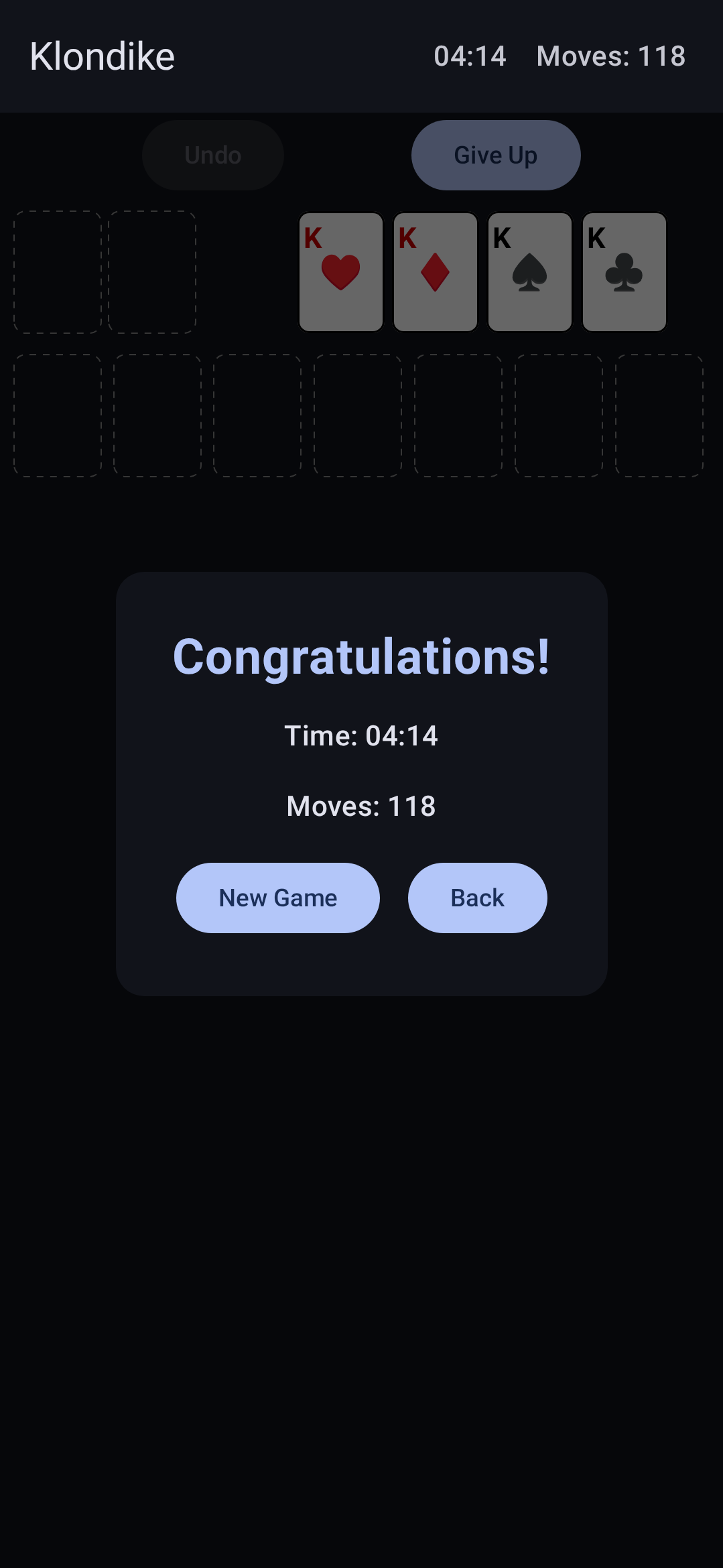 MA Solitaire screenshot 4