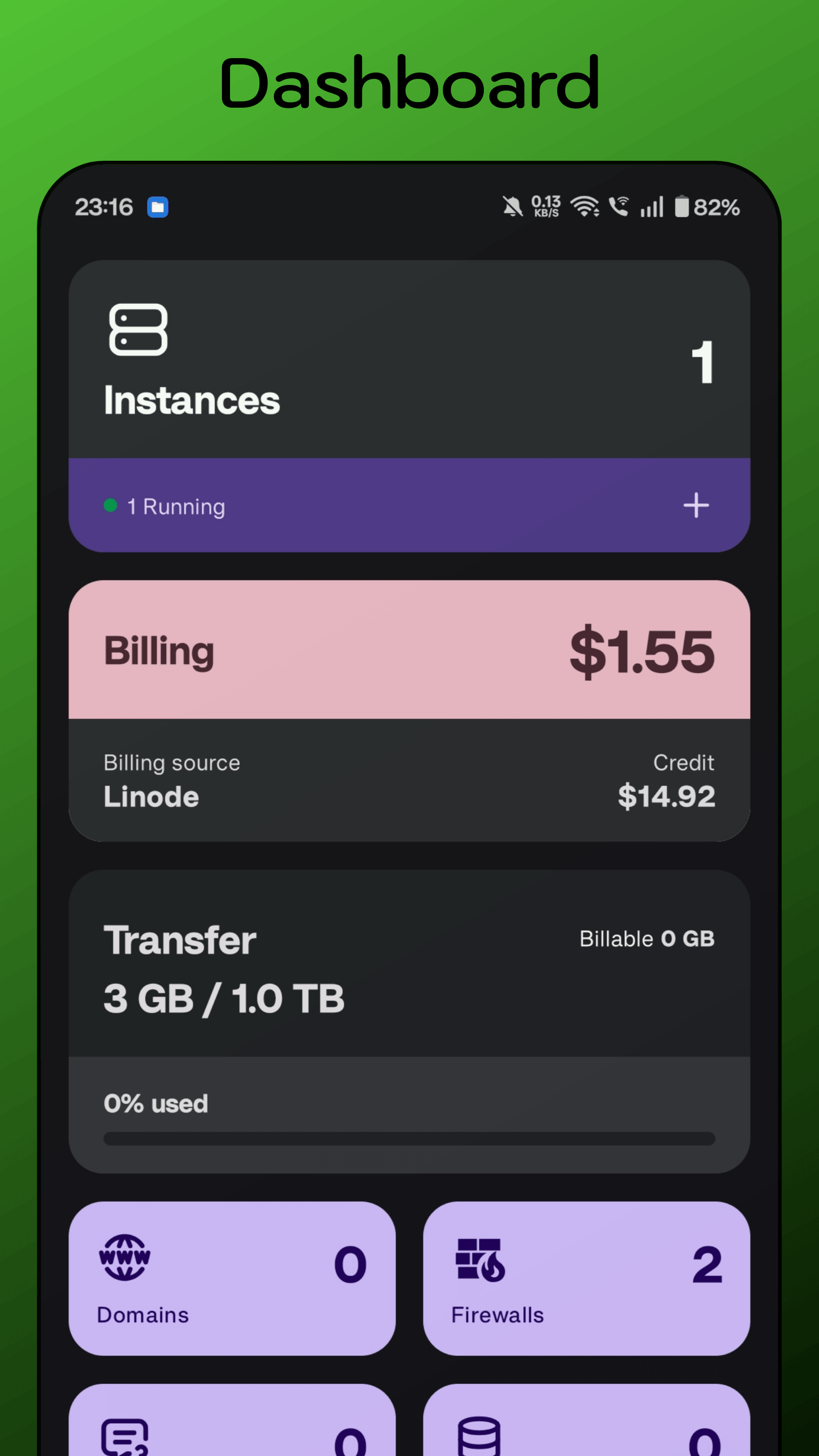 NexNode for Linode Cloud screenshot 2