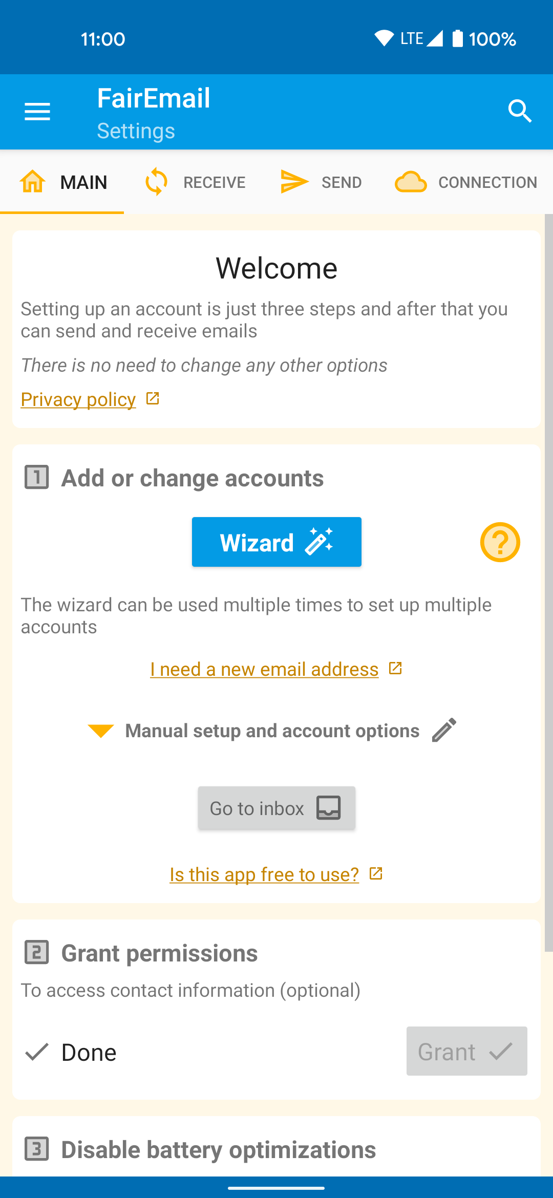 FairEmail screenshot 1