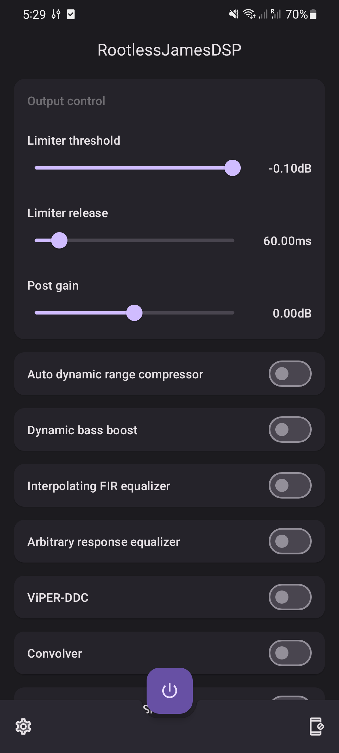 RootlessJamesDSP screenshot 1