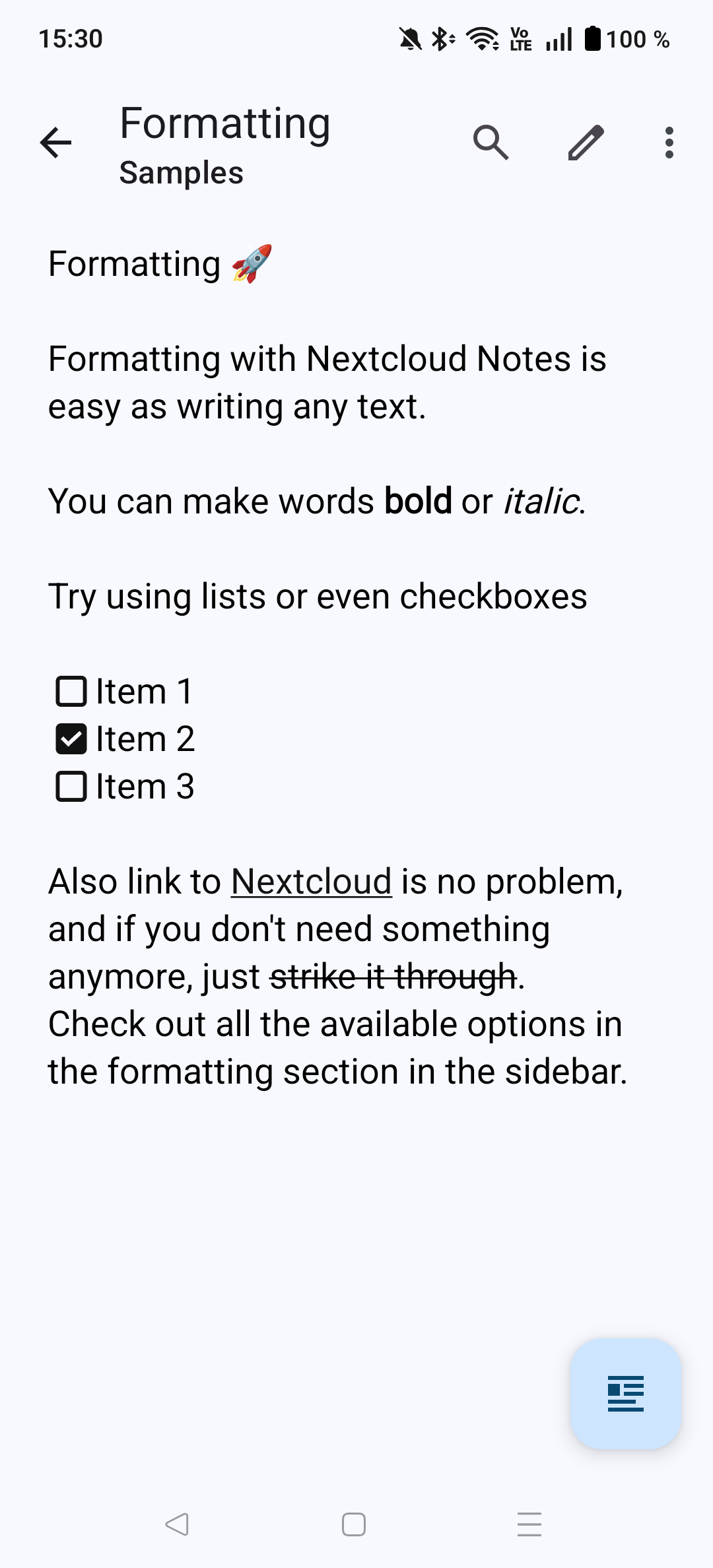 Nextcloud Notes screenshot 4