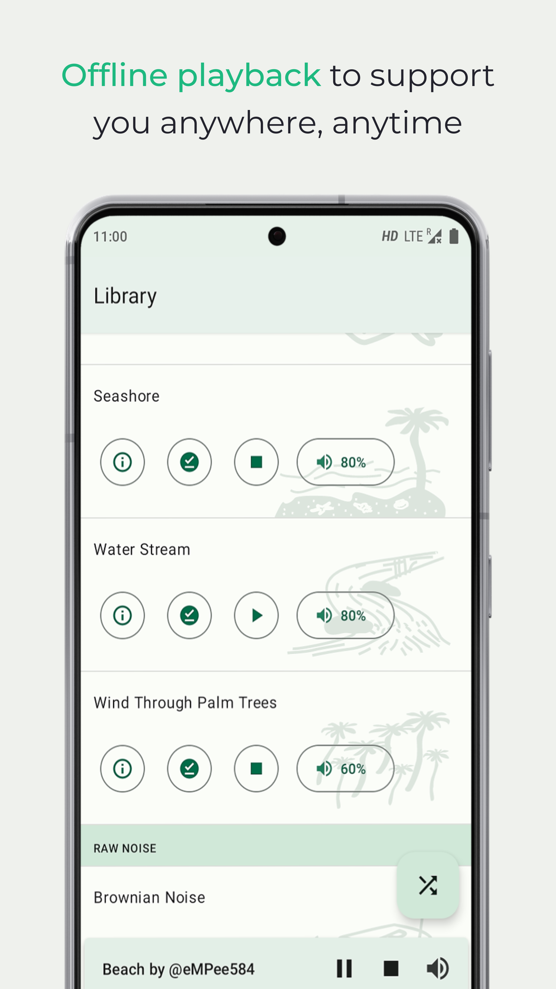 Noice: Natural calming noise screenshot 5