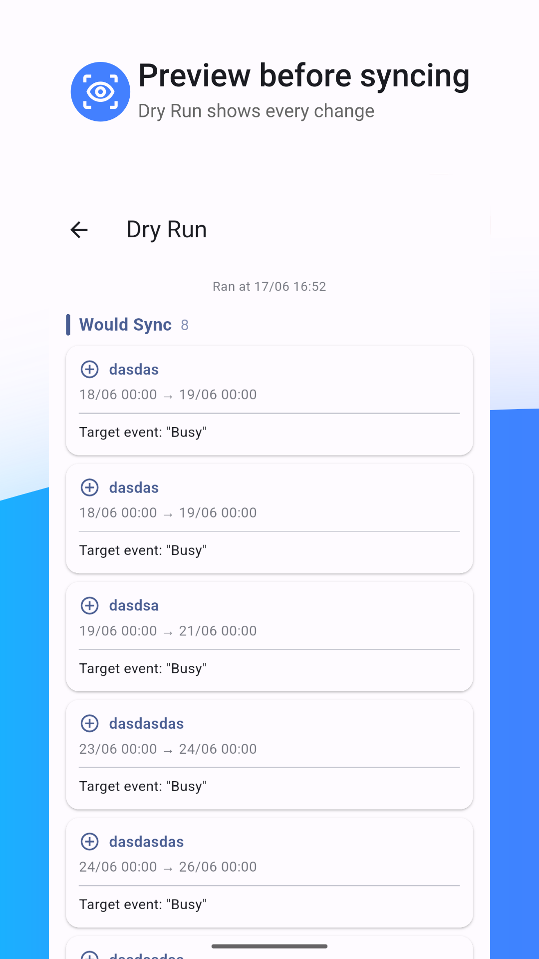 CalSync - Local Calendar Sync screenshot 3