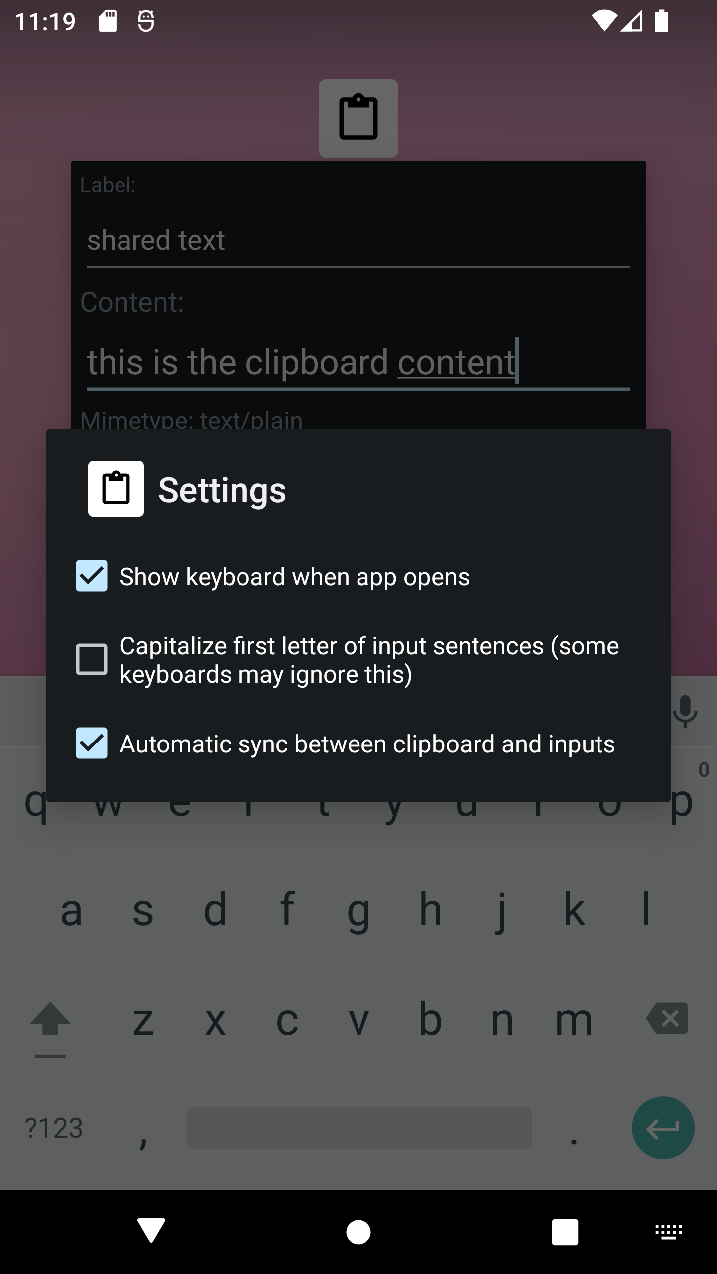 Simple Clipboard Editor screenshot 3