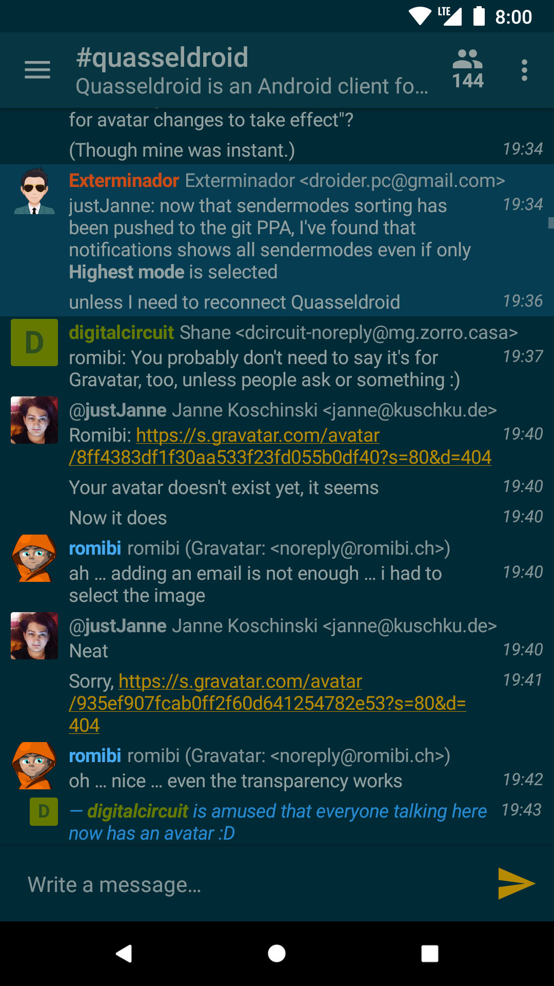Quasseldroid screenshot 6