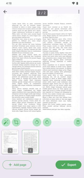 FairScan – PDF Scanner screenshot 2