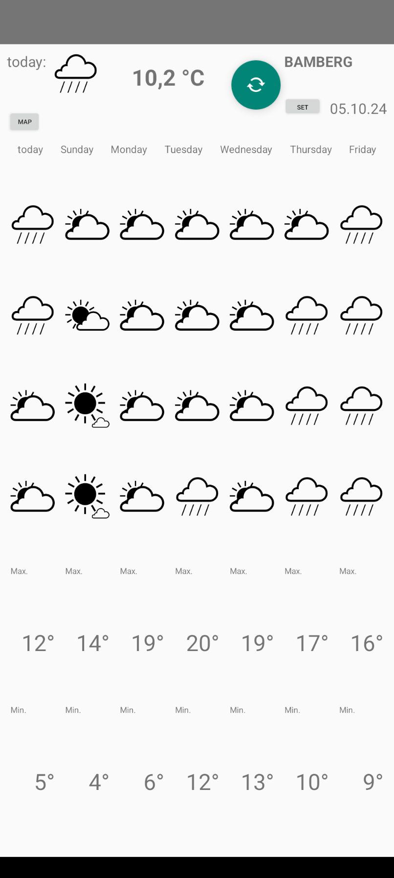 bicyweather screenshot 2