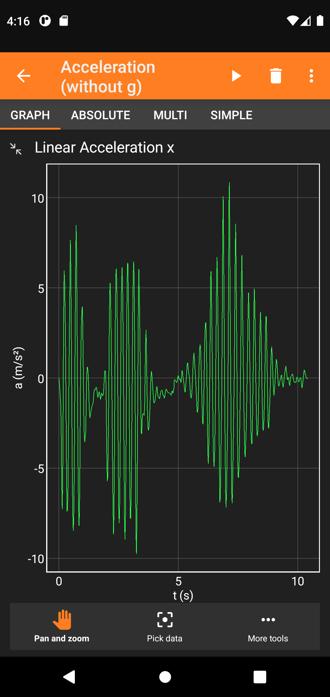 phyphox screenshot 12
