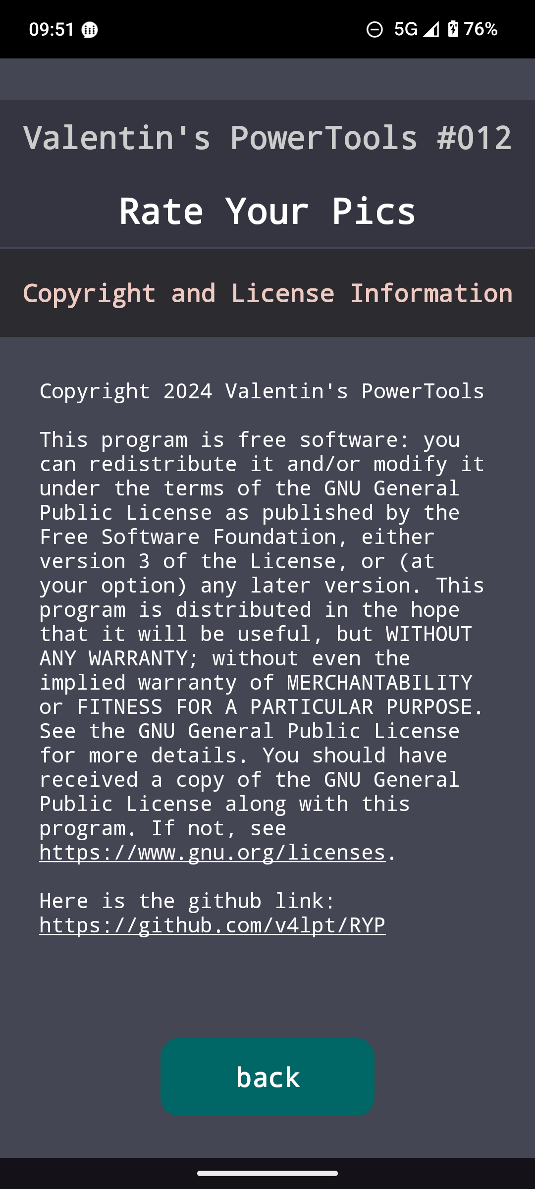 Valentin's PowerTools #012 - Rate Your Pics screenshot 6
