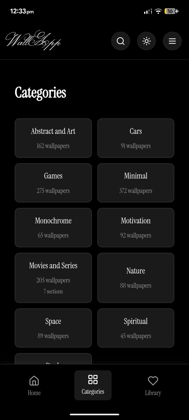 WallApp screenshot 2