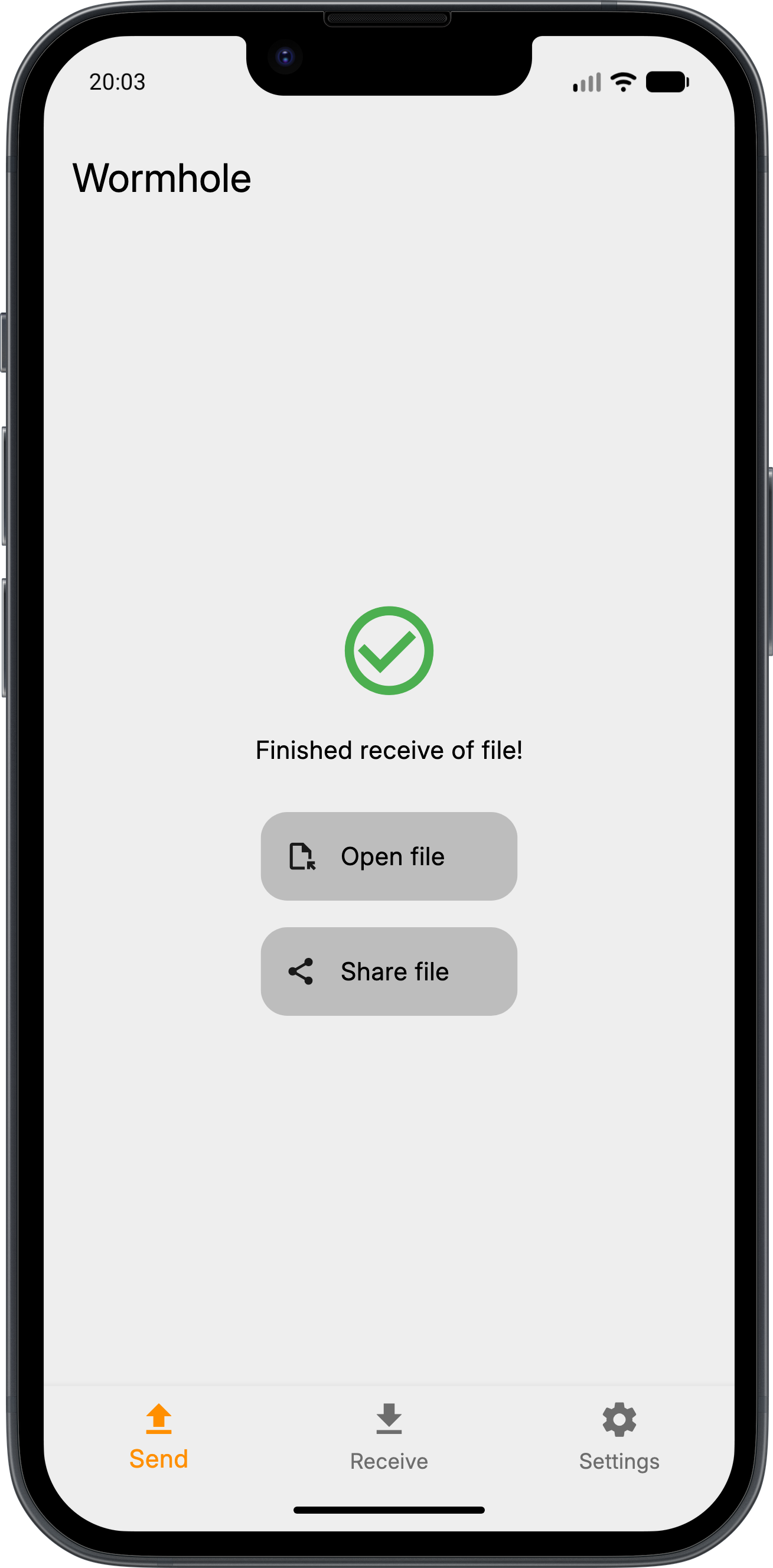 Wormhole File Transfer screenshot 16