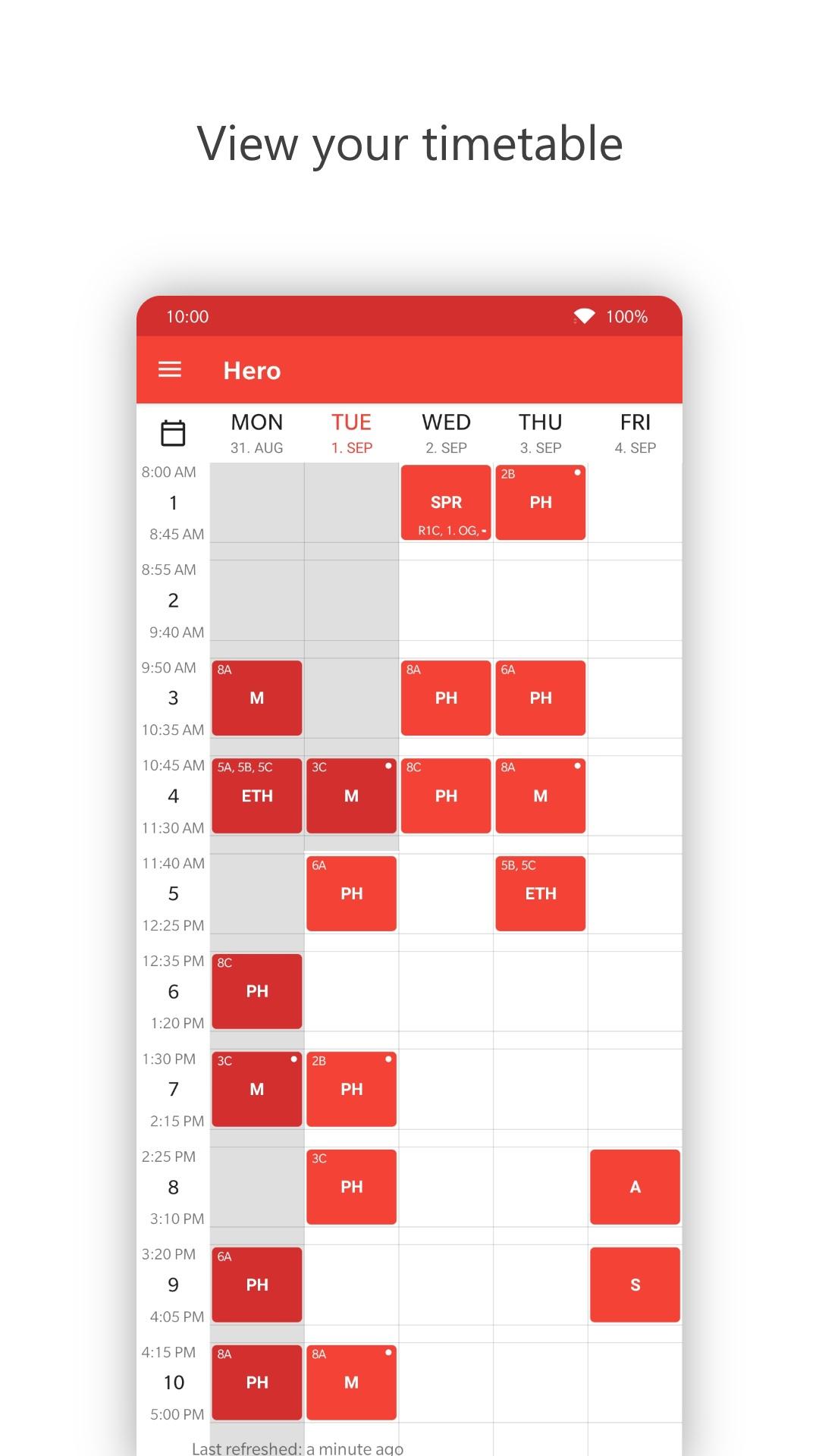 BetterUntis screenshot 1