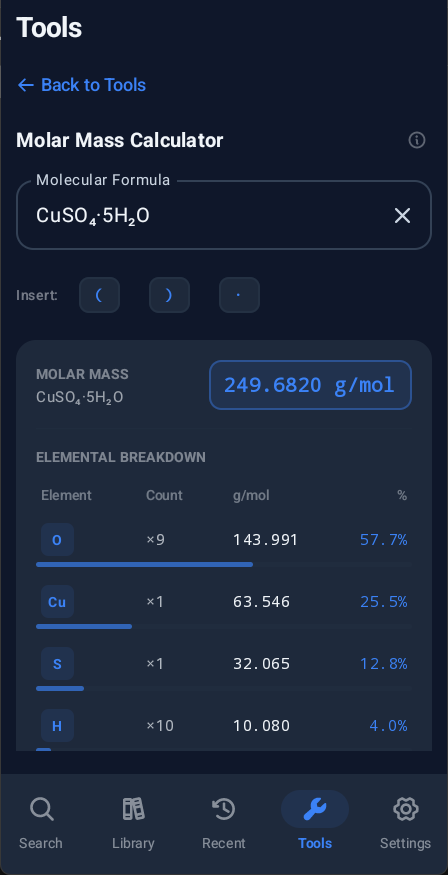 ChemSearch screenshot 2