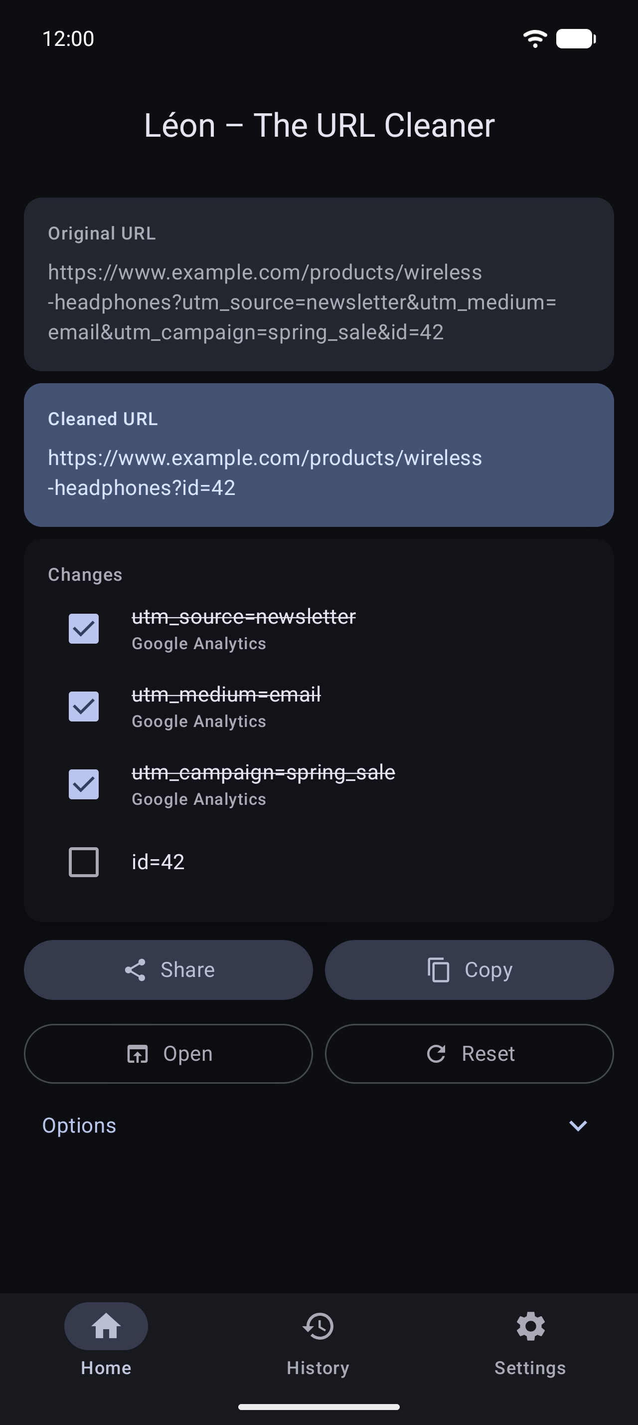 Léon – The URL Cleaner screenshot 2
