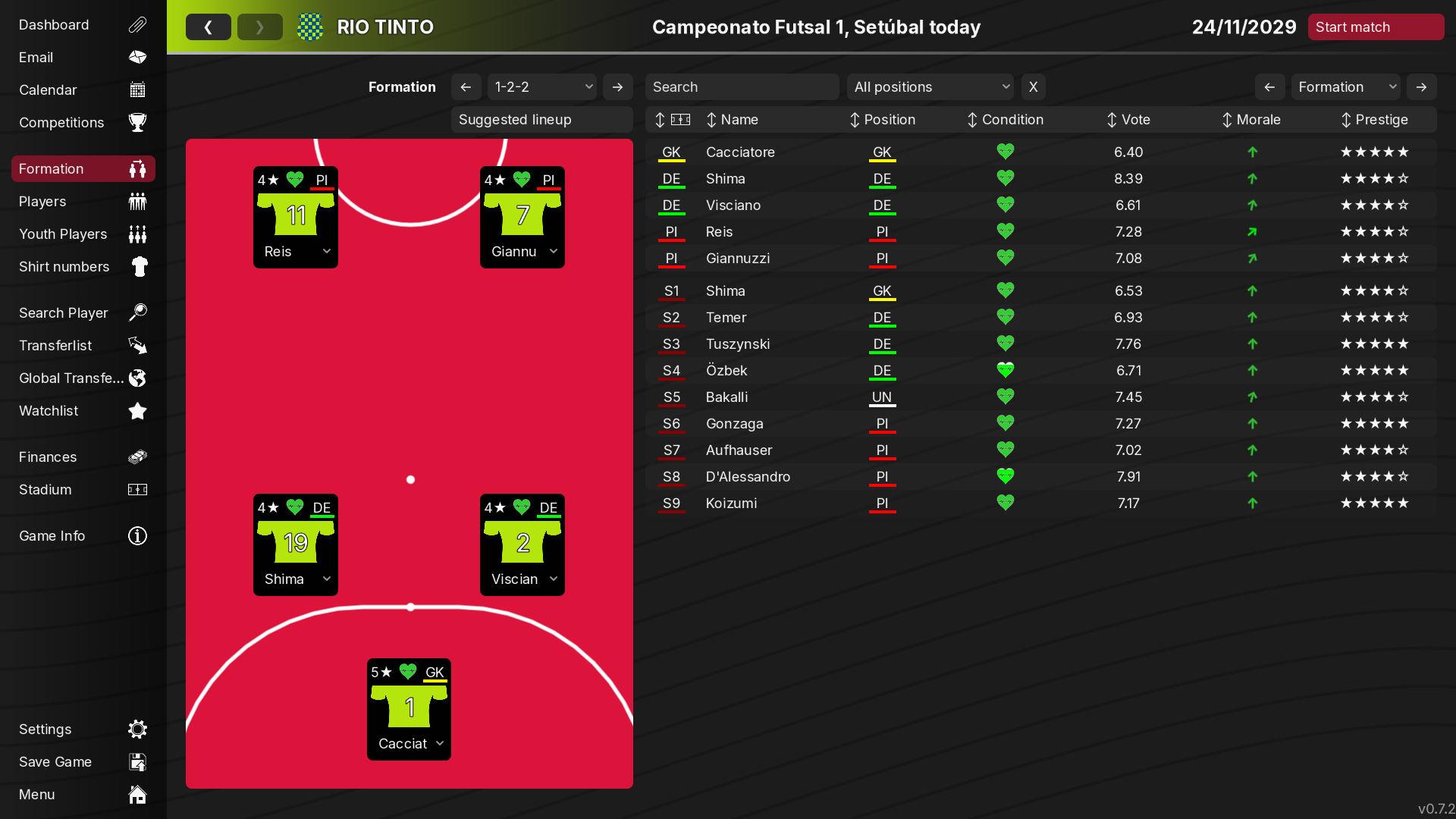 99Managers Futsal Edition screenshot 2