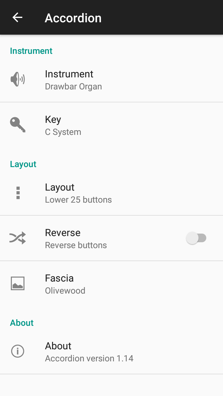 Accordion screenshot 3