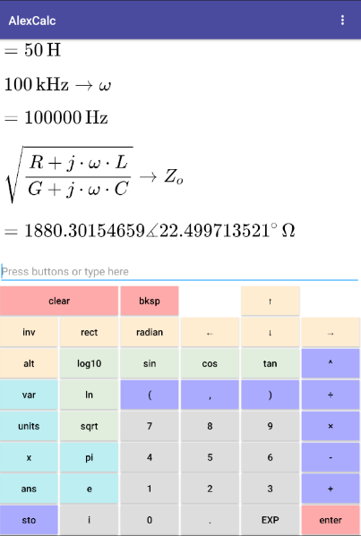 AlexCalc screenshot 9