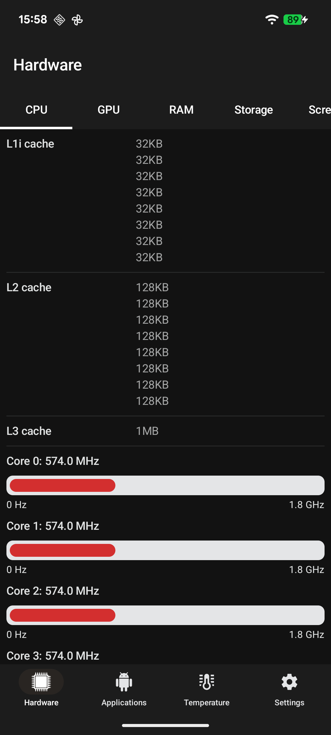 CPU Info screenshot 1