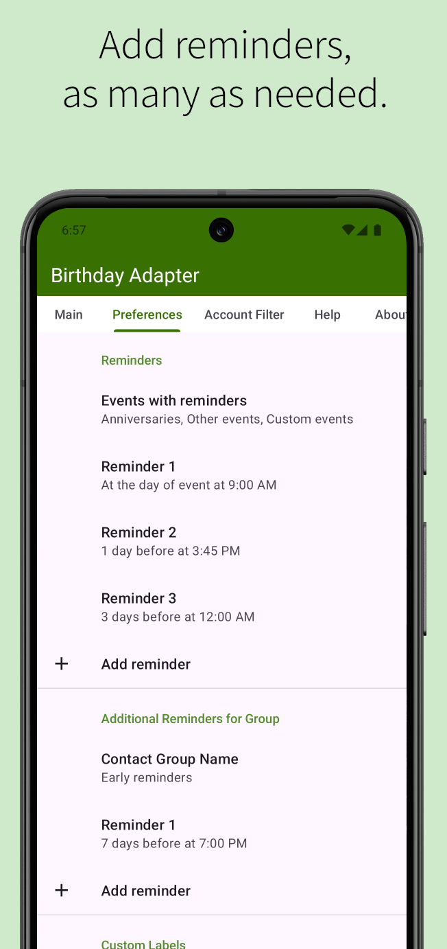 Birthday Adapter screenshot 5