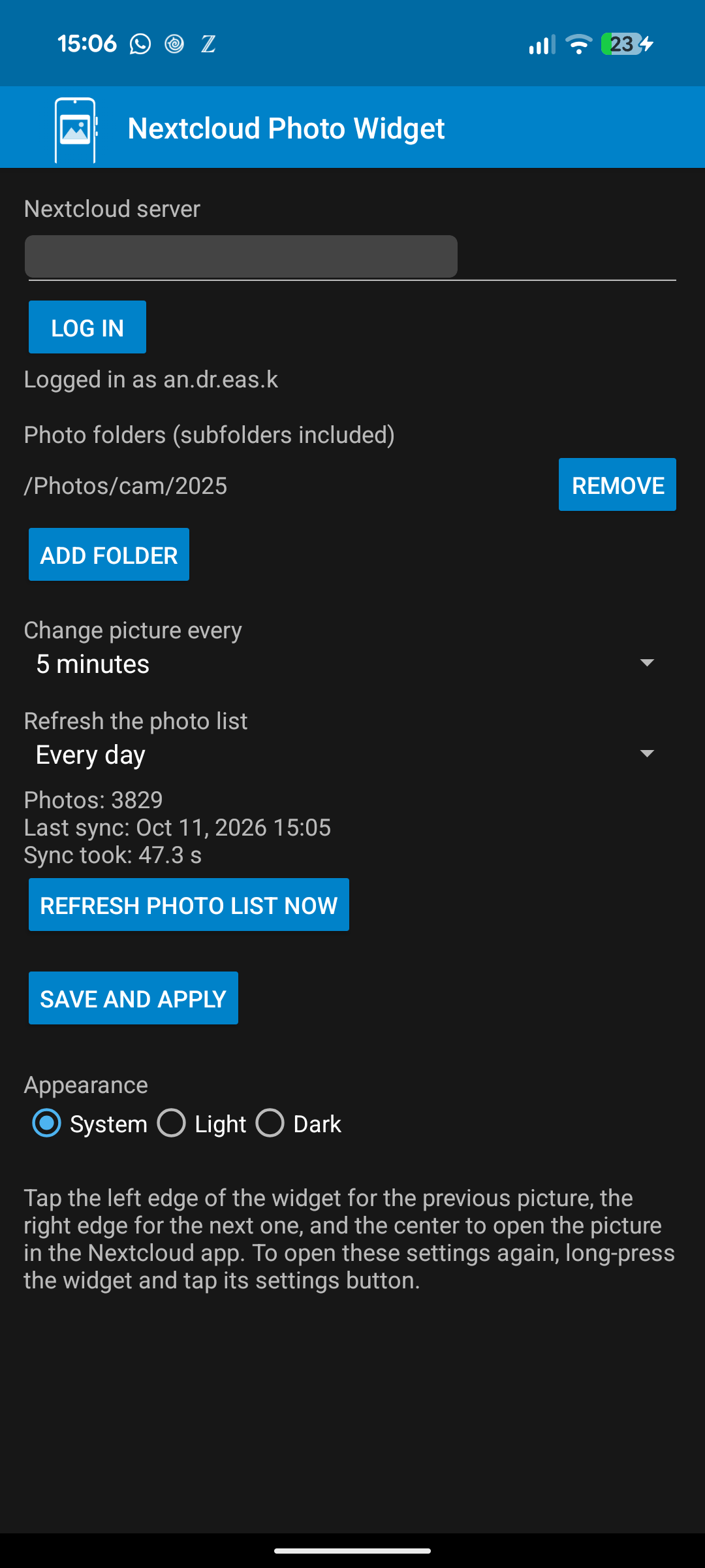 Nextcloud Photo Widget screenshot 3