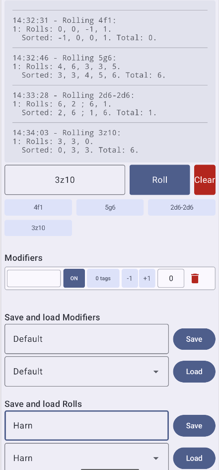 Noppa Dice Roller screenshot 2
