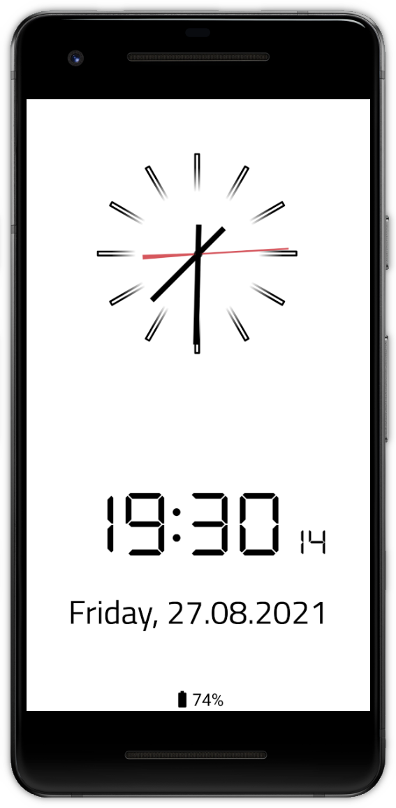 Clock Screensaver & Widget screenshot 3