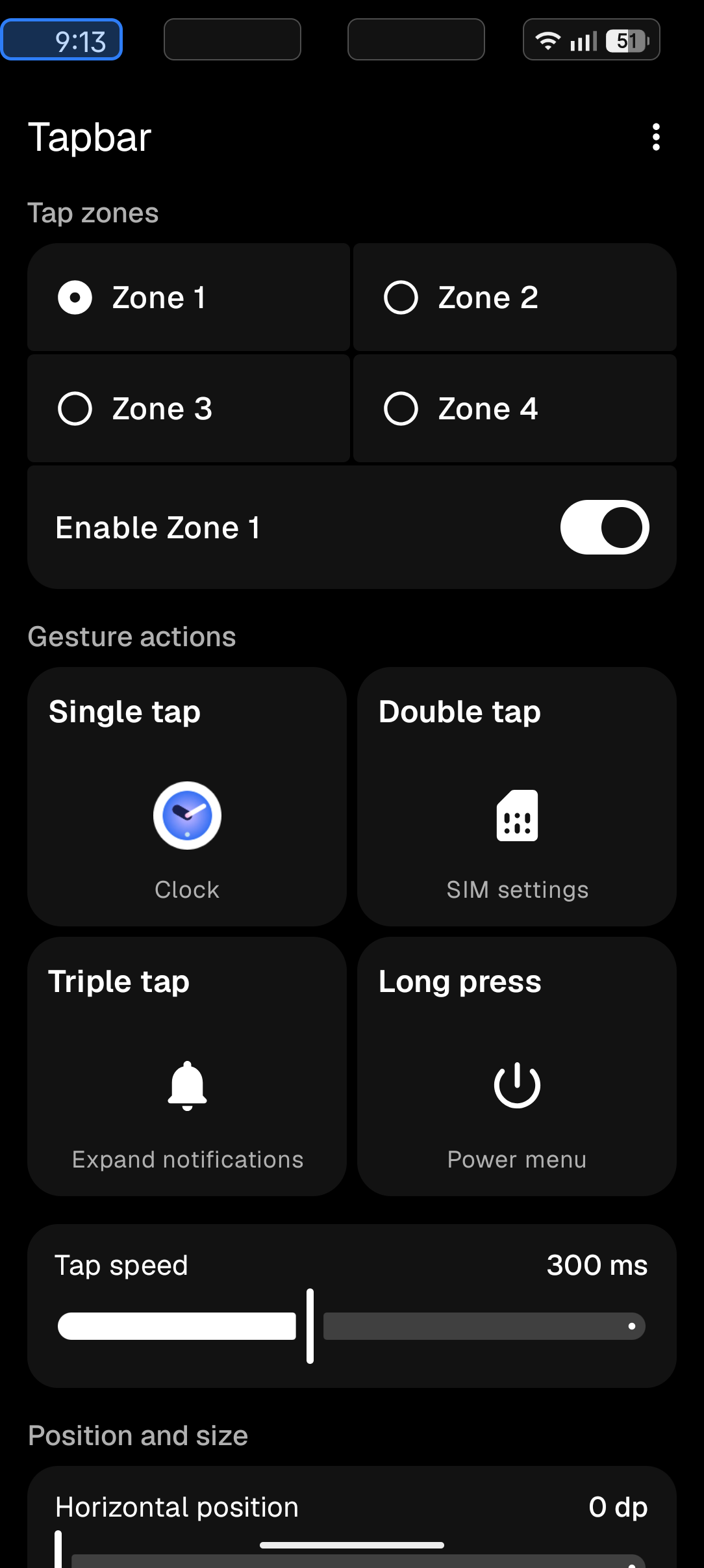 Tapbar screenshot 1