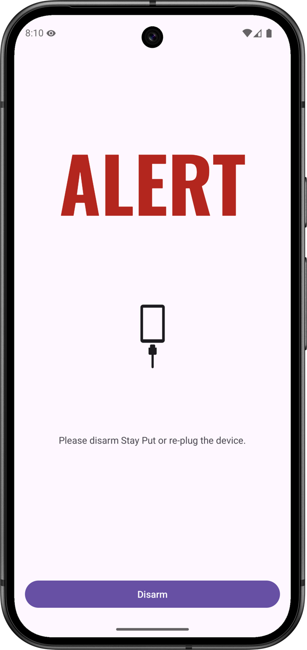 Stay Put - Unplug Alert screenshot 3
