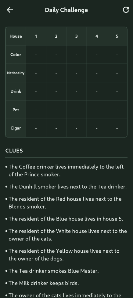 Einstein's Riddle screenshot 3