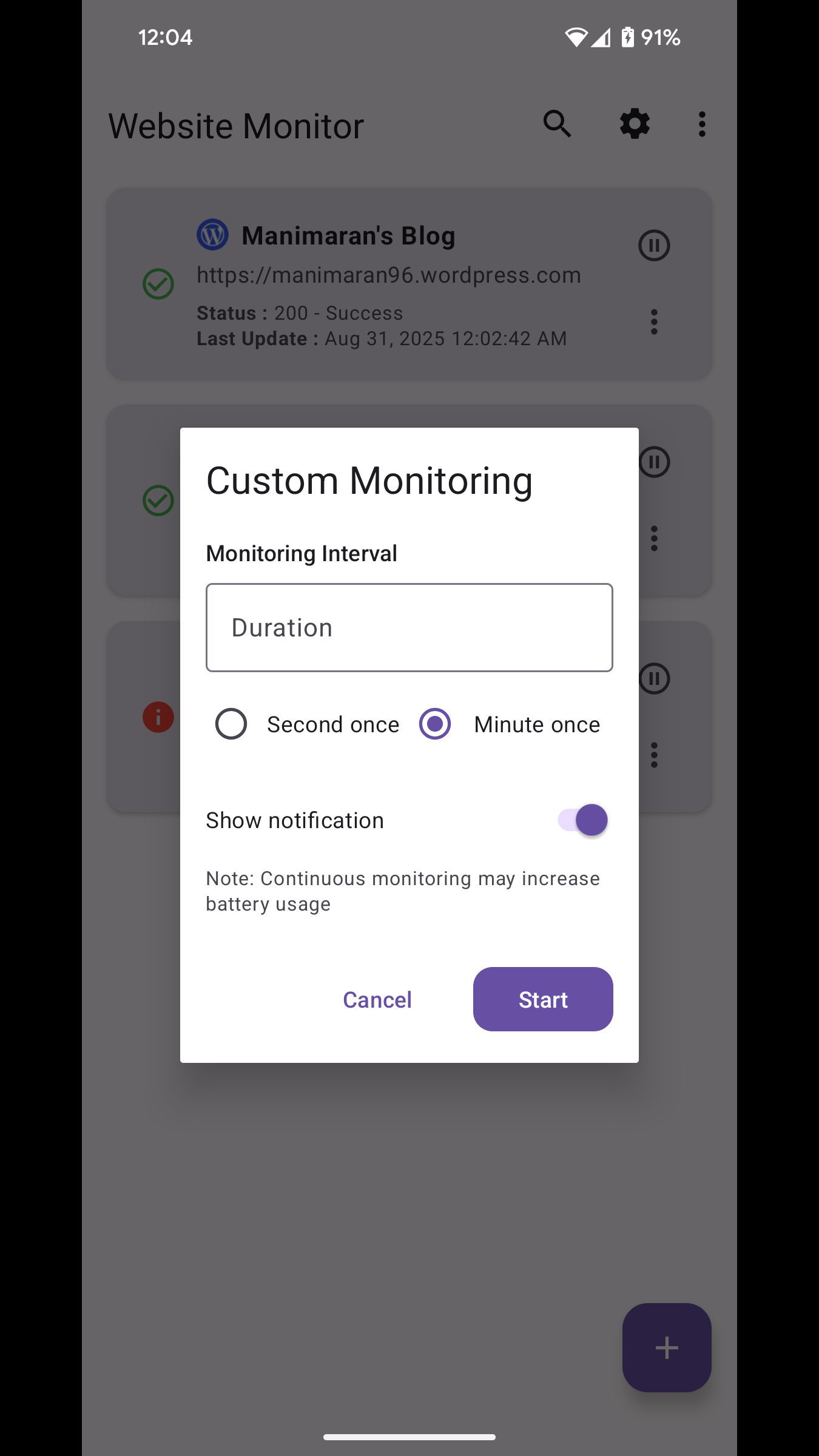 Website Monitor screenshot 6