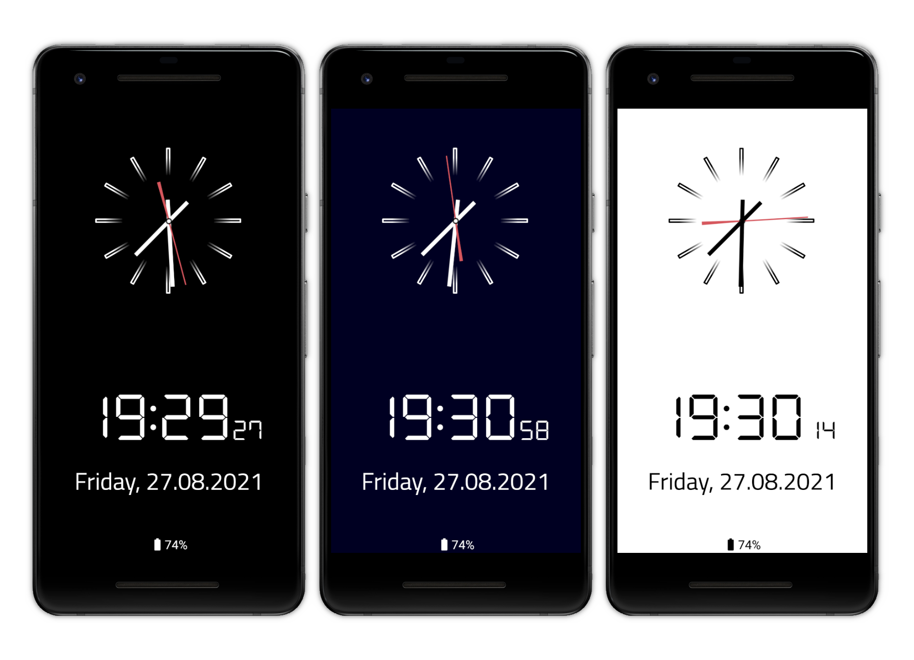 Clock Screensaver & Widget screenshot 4