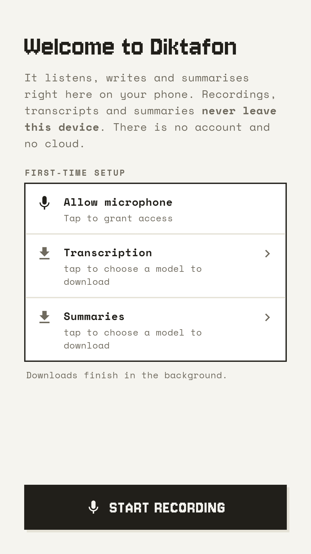 Diktafon: Voice Memos on Tape screenshot 3